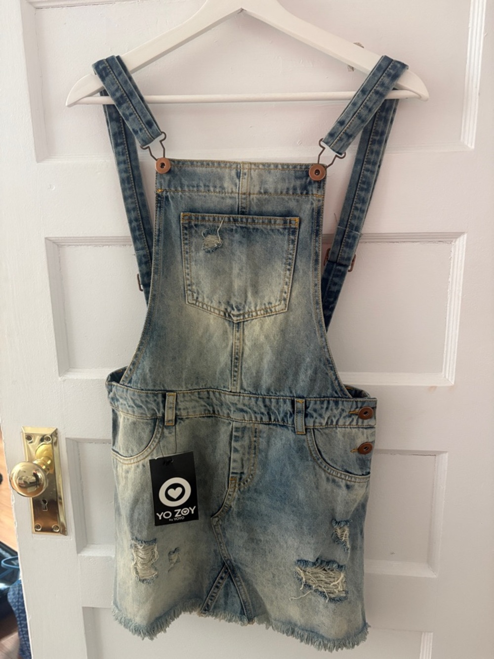 Girls denim overalls